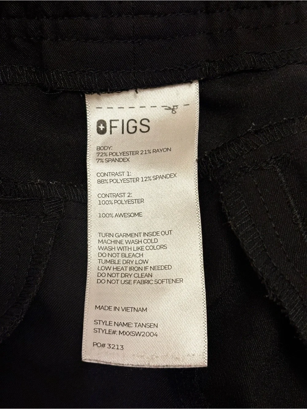 FIGS Tansen™ Jogger Scrub Men’s Pants Black L